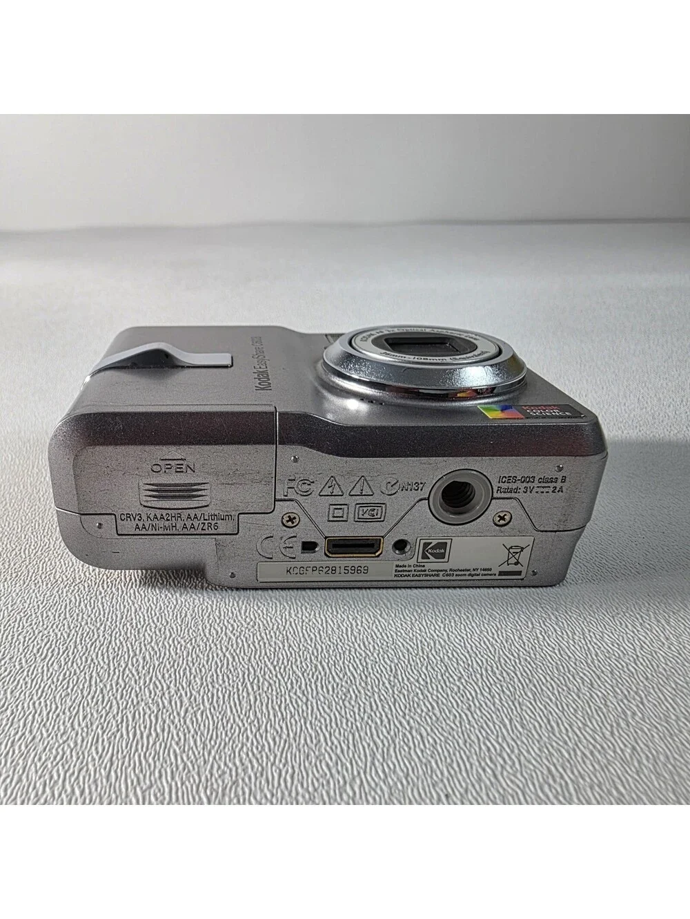 Kodak Digital Camera EasyShare C603 6.1MP Silver: Tested & Working